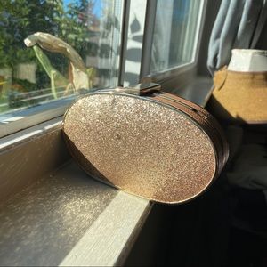Gold Glitter Zara Clutch